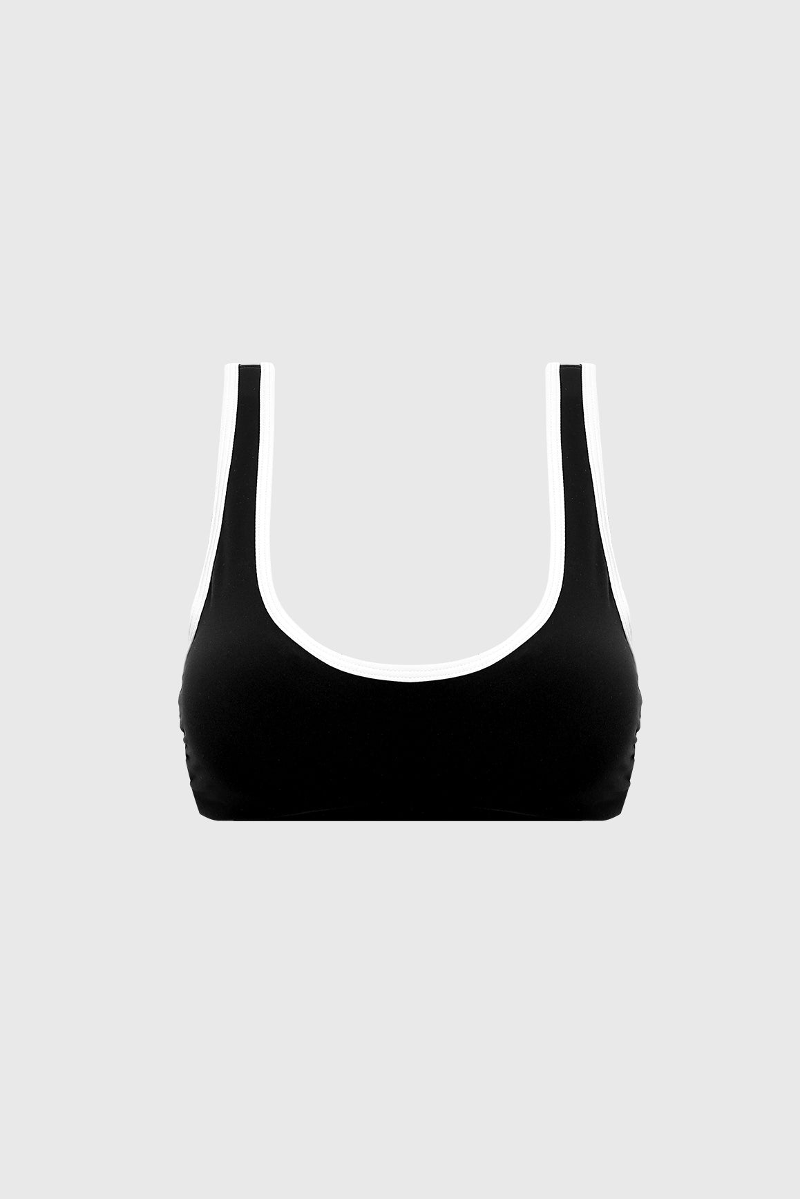 Soutien-gorge vintage à passepoil contrastant