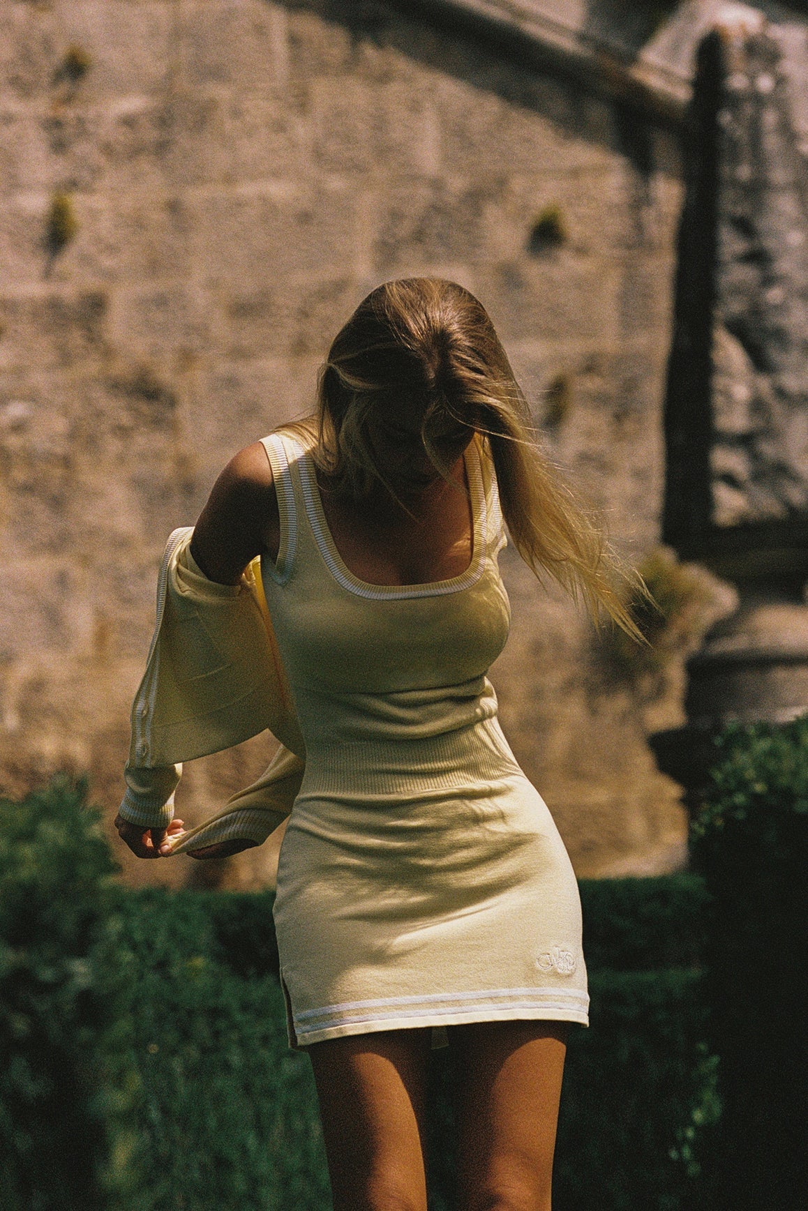 Robe sans manches en tricot