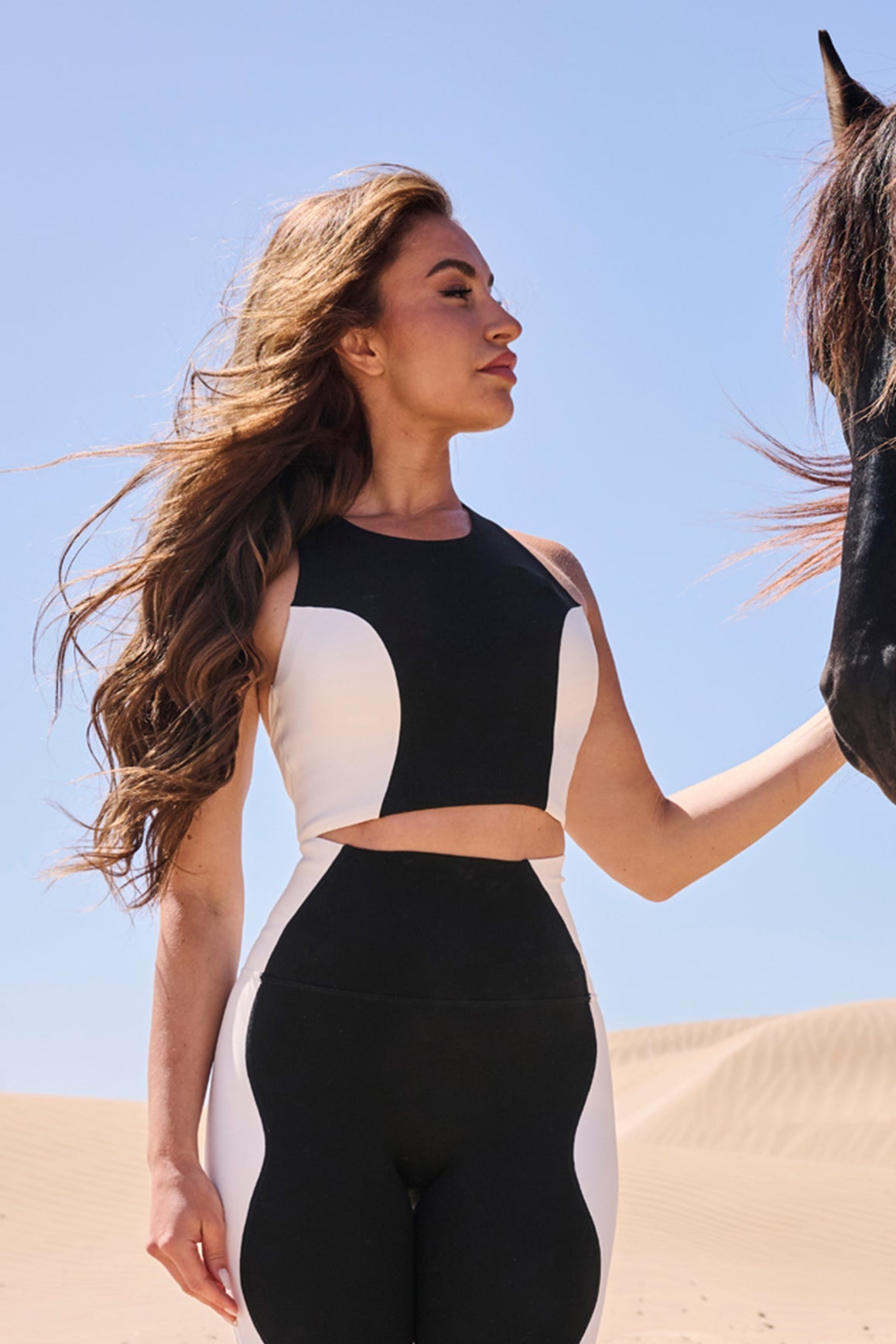 Soutien-gorge de sport dos nageur color block