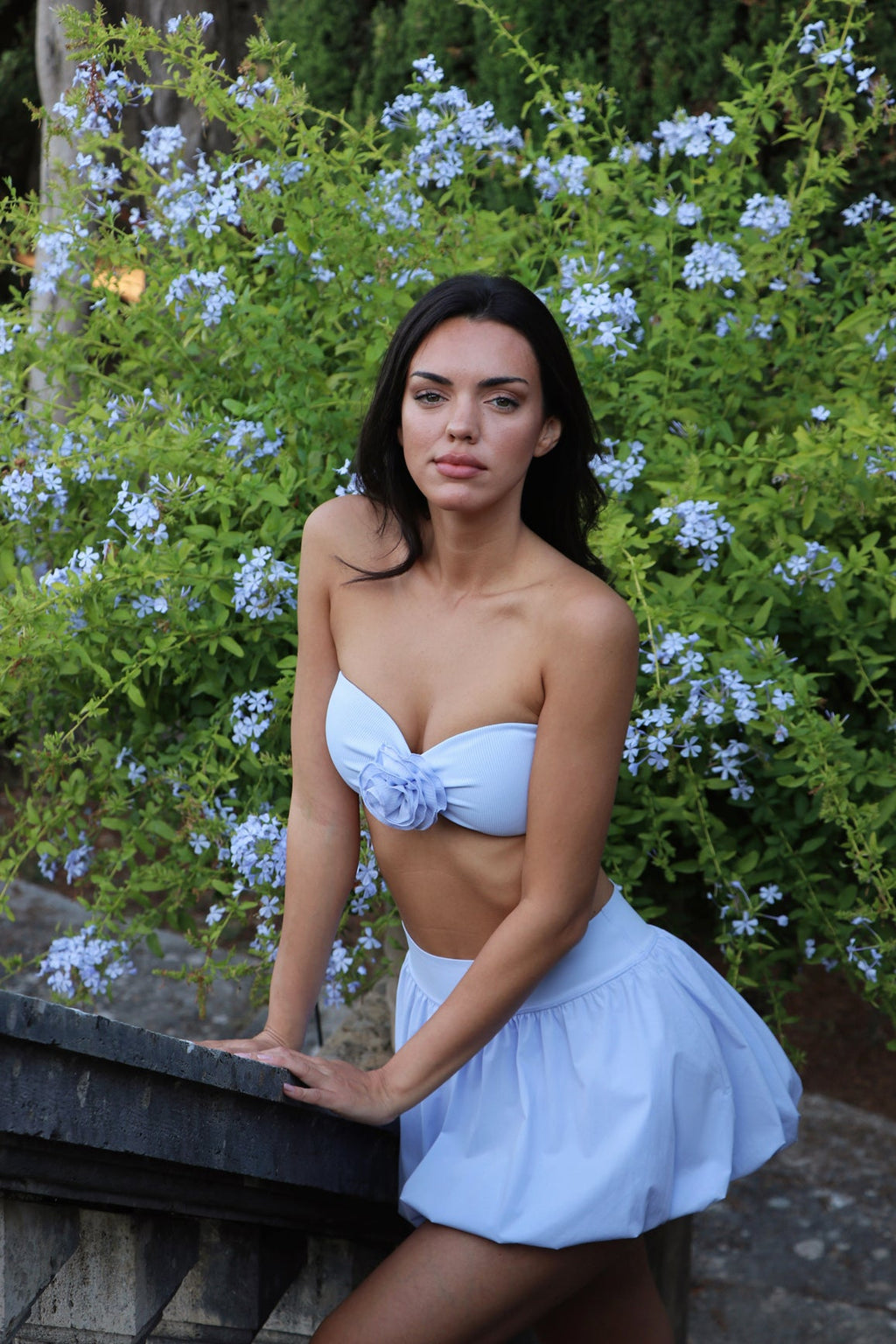 Soutien-gorge bustier fleuri