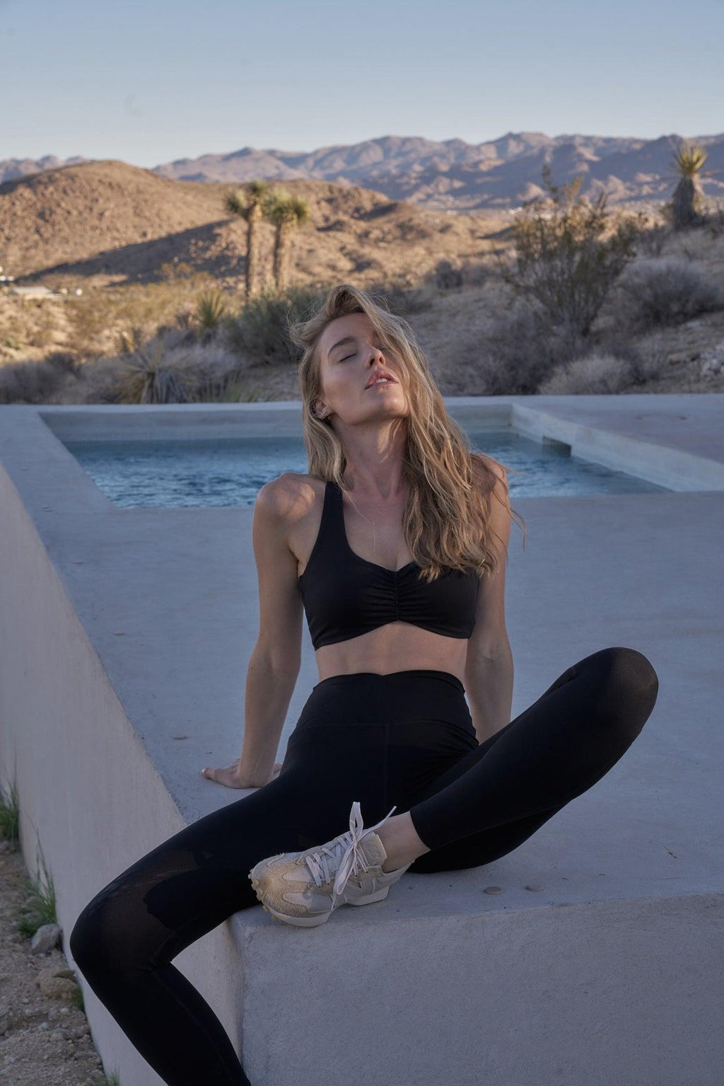 Soutien-gorge de sport froncé