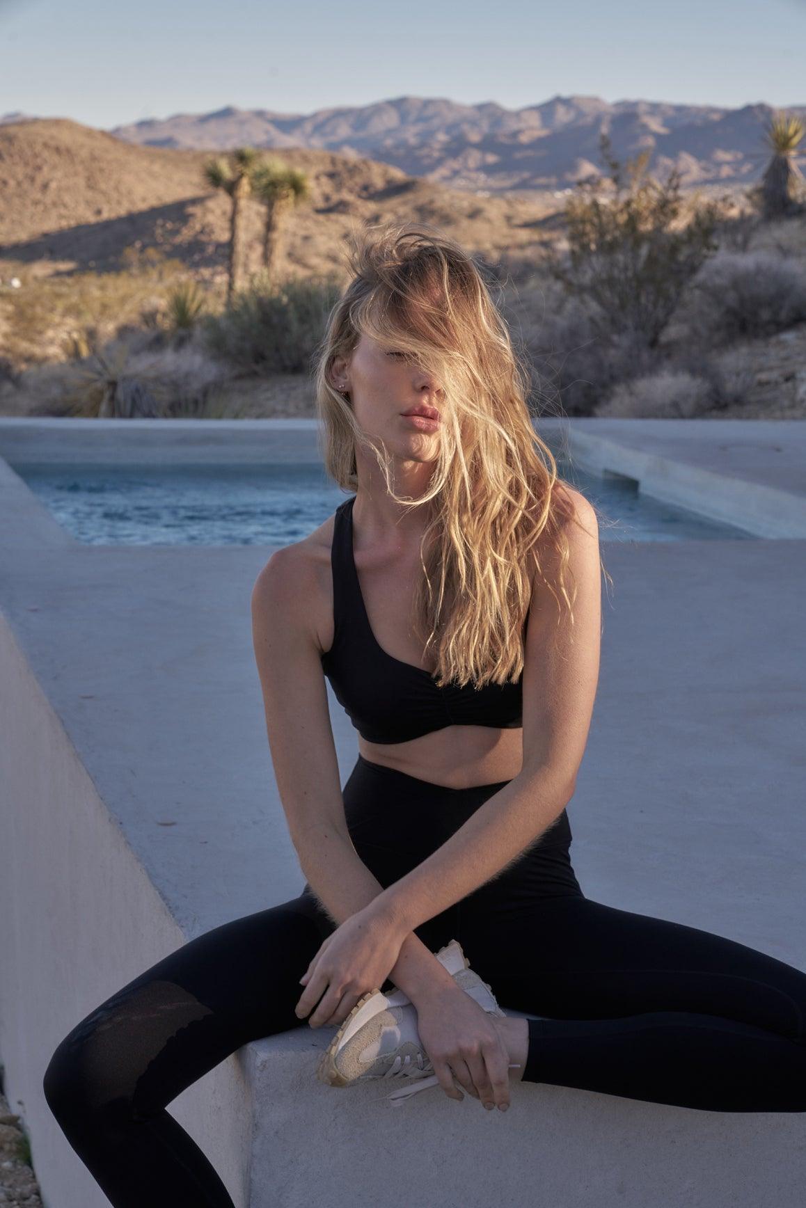 Soutien-gorge de sport froncé