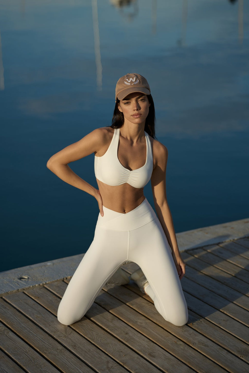 Soutien-gorge de sport froncé