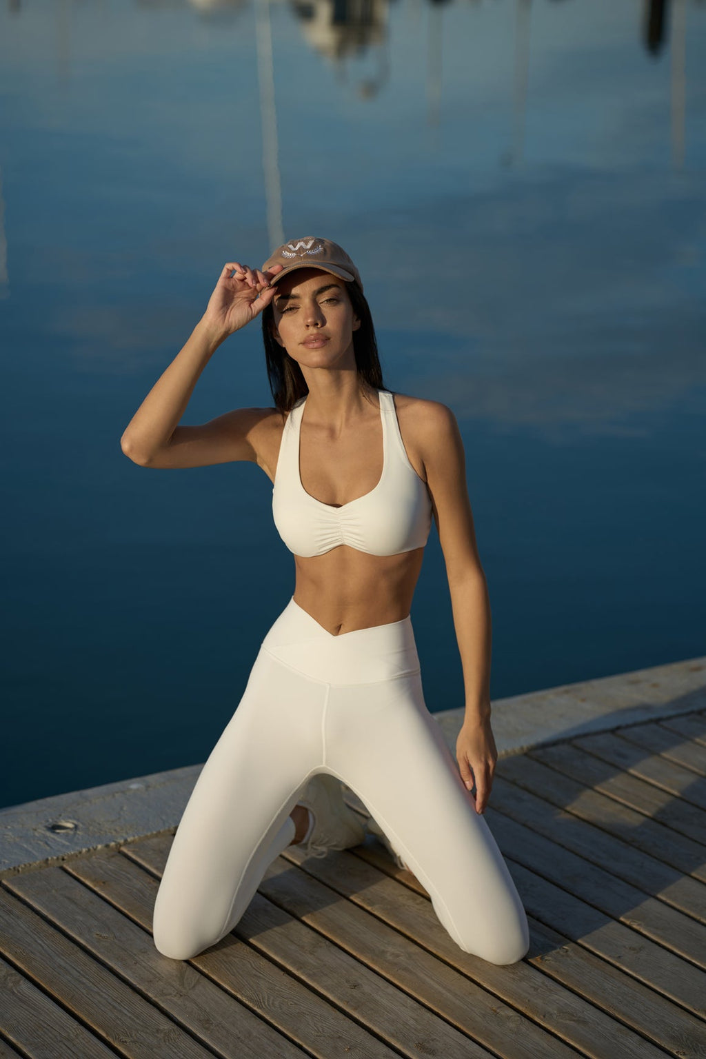 Soutien-gorge de sport froncé
